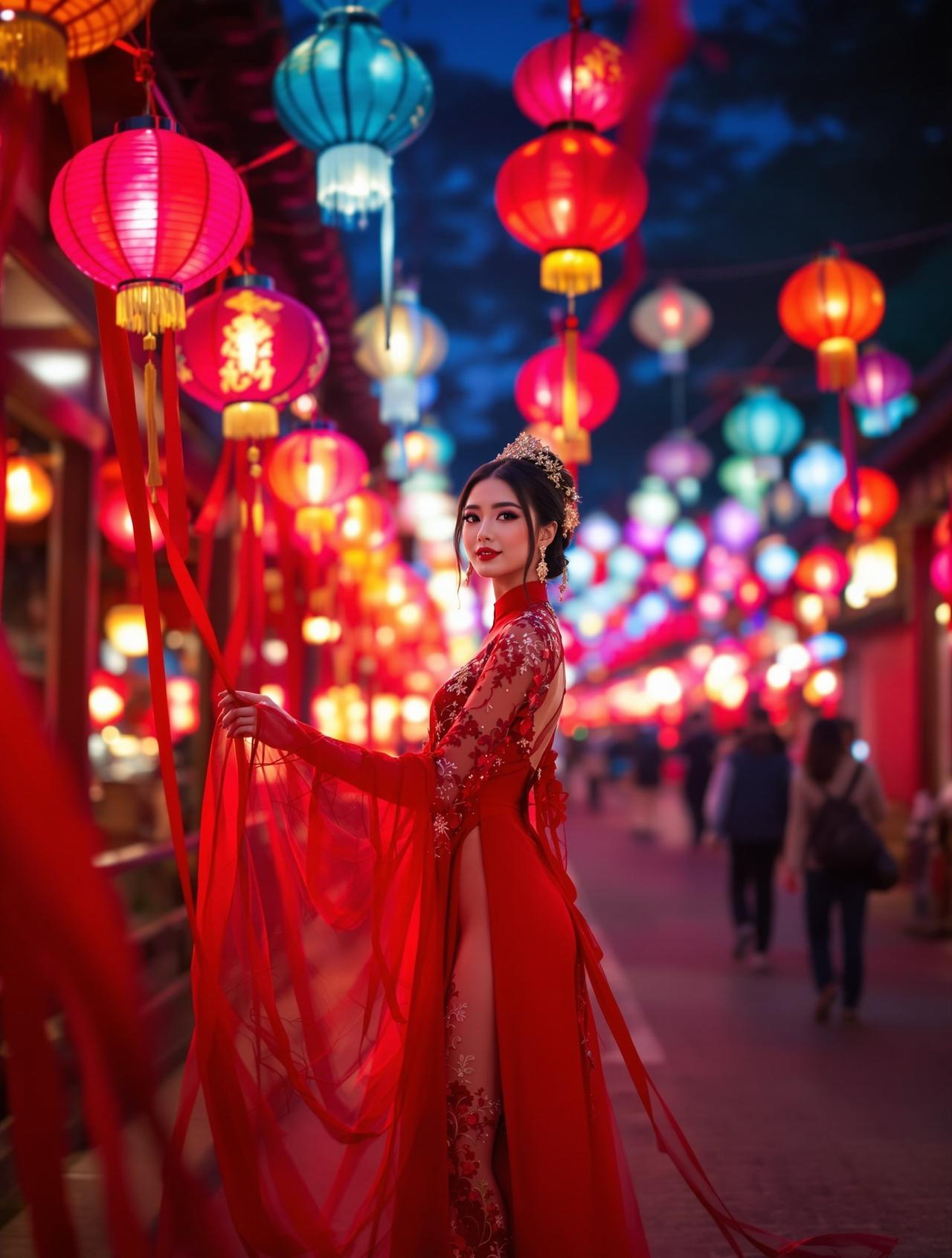 夜景汉服华服佳人 - 私房网夜景系列
